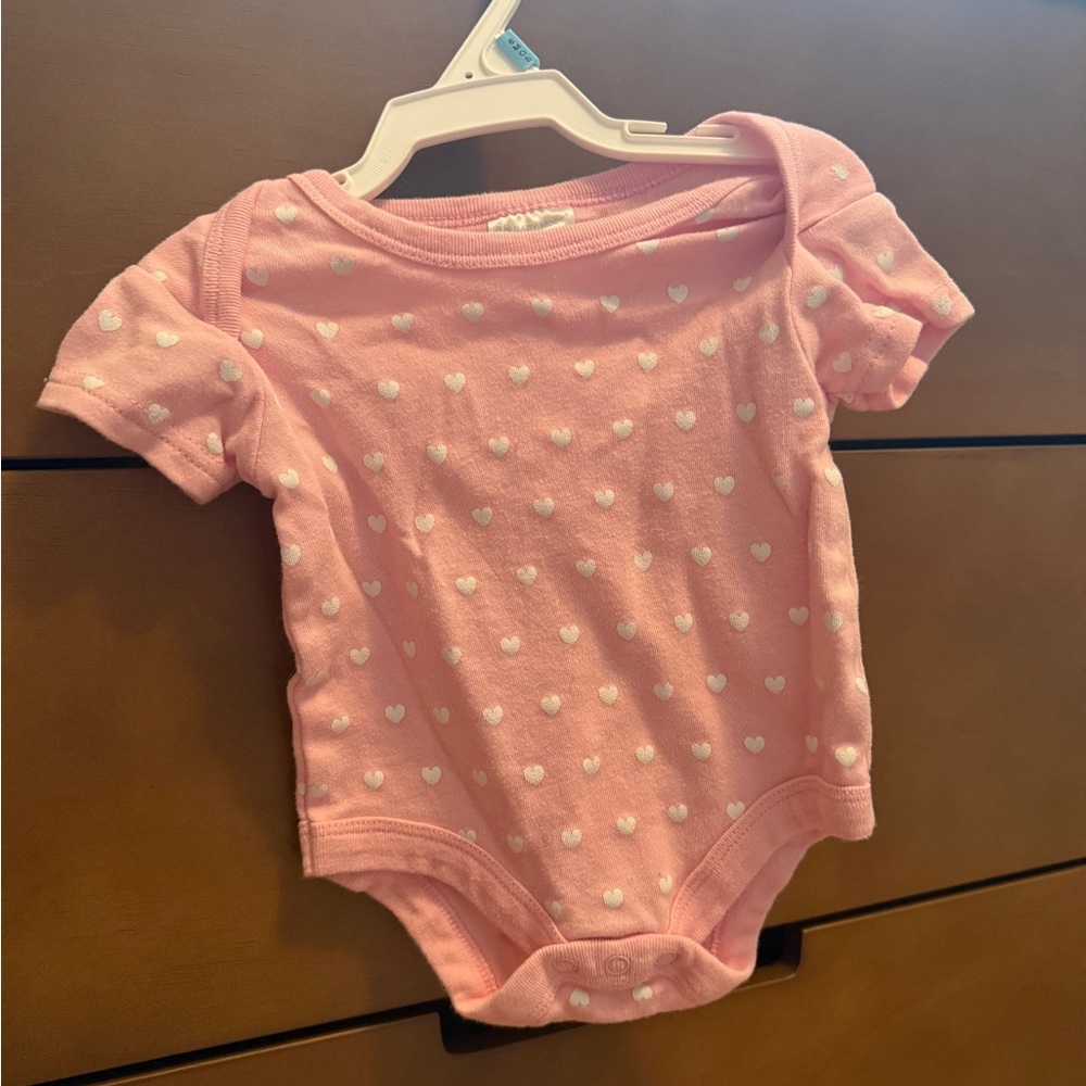 Signature Pink and White Bodysuit One Piece